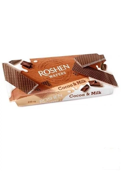 Вафлі Roshen (какао молоко) ПКФ 1х216 г (95604)