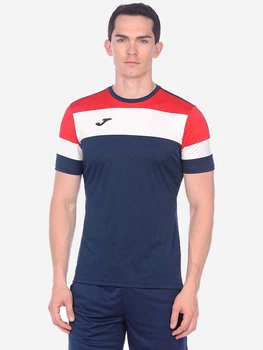 Футболка спортивная длинная мужская Joma Crew IV 101534.336 M Темно-синяя (8424309064921)