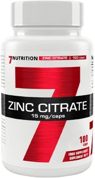 Цитрат цинку 7Nutrition Zinc Citrate 15 мг 100 капсул (5901597314660)