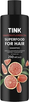 Шампунь для жирного волосся "Грейпфрут та зелений чай" Tink SuperFood For Hair 500ml