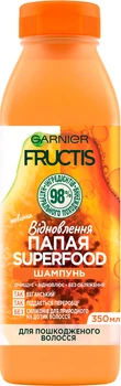 Восстанавливающий шампунь для поврежденных волос "Папайя" Garnier Fructis Super Food 350ml (865537-792938-2)