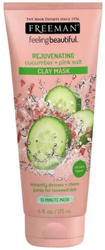 Глиняная маска для лица "Огурец и розовая соль" Freeman Feeling Beautiful Facial Clay Mask 175ml (751910-677448-2)