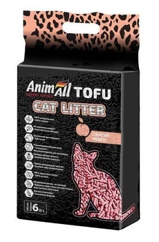 Наповнювач для котячого туалету "AnimALL", тофу, з ароматом персика, 6л
