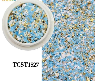 Декор для ногтей микс хлопьев и потали TCST 1527