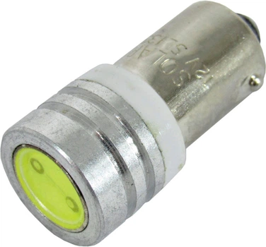 Лампочка з цоколем LED T8.5 SMD біла 1-діод 12V-4Вт BA9s (Solar) (к-т.-2шт.) SL1333