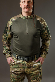 Тактична військова сорочка Убакс (UBACS) з довгим рукавом, мультикам 50