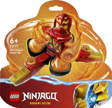 Zestaw klocków LEGO Ninjago Smocza moc Kaia salto spinjitzu 72 elementy (71777)