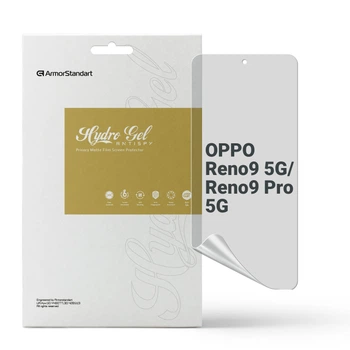 Защитная пленка для OPPO Reno9 5G гидрогелевая конфиденциальная противоударная бронепленка Anti-spy на телефон ArmorStandart защита стекла антишпион пленка (ARM66060)
