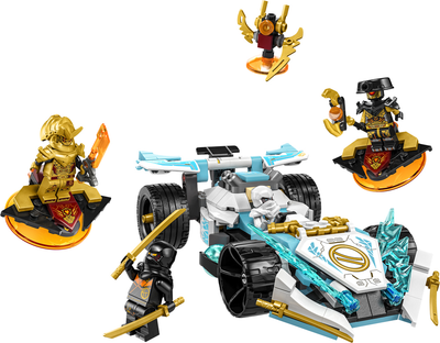 Zestaw klocków LEGO Ninjago Smocza moc Zane’a wyścigówka spinjitzu 307 elementów (71791)