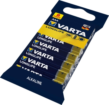 Батарейка Varta Longlife AAA FOL Alkaline 8 шт. (4103101328)
