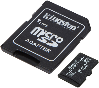 Kingston microSDHC 8 GB Industrial Class 10 UHS-I V30 A1 + SD-адаптер (SDCIT2/8GB)