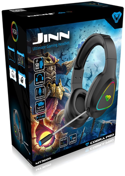 Słuchawki Media-Tech Cobra Pro Jinn RGB Black (MT3605)