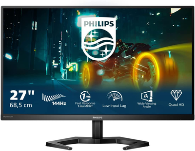 Monitor 27" Philips 27M1N3500LS/00 -- 2K QHD 144 Hz / 8 bitów / sRGB 126,5% / HDR 10 / Adaptive-Sync