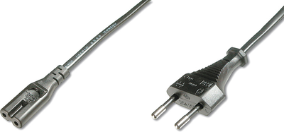 Kabel sieciowy Digitus Assmann Euro - C7 1,2 m Czarny (AK-440114-012-S)