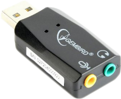 Перехідник для навушників Gembird SC-USB2.0-01