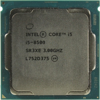 Процессор Intel S1151 Core i5-8500 (3.0GHz 4 Core 6Mb UHD Graphics 630) Refurbished Tray