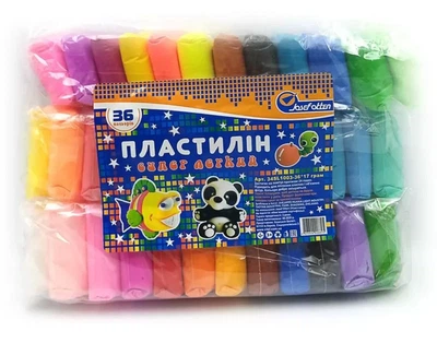 Моделин (Воздушный пластелин) со стеком 17 гр. 36шт
