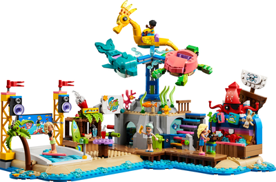 Zestaw klocków LEGO Friends Plażowy park rozrywki 1348 elementów (41737)