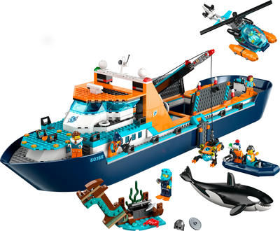 Конструктор LEGO City Арктичний дослідницький корабель 815 деталей (60368)
