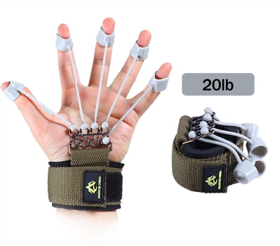 Тренажер для пальцев, эспандер Hand Yoga BR-HW-301 Lite (Усилие 9 кг) Зеленый