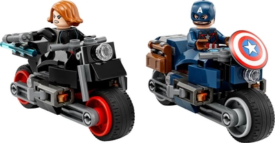 Zestaw klocków LEGO Marvel Motocykle Czarnej Wdowy i Kapitana Ameryki 130 elementów (76260)