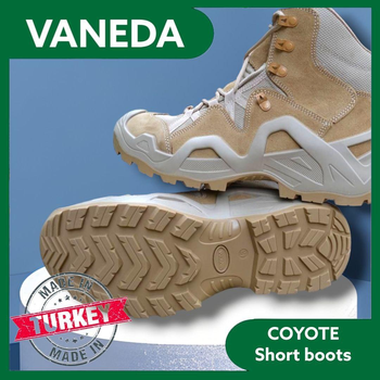 Короткі тактичні літні черевики VANEDA Ванеда Койот 44