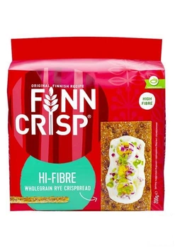 Сухарики ржаные Hi-Fibre (с отрубями) ТМ "Finn Crisp" 200г (99096)