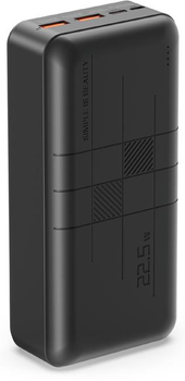 УМБ XO Power Bank 30000mAh PR189 QC&PD3.0 22.5W Black (101696)