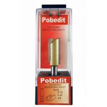 Фреза пазова пряма POBEDIT 1003 D16 d8 L65 h30