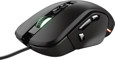 Mysz komputerowa Trust GXT 970 Morfix Konfigurowalna gamingowa USB, czarna (23764)