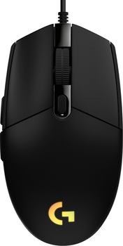 Mysz komputerowa Logitech G102 Lightsync USB Czarna (910-005823)