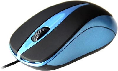 Mysz komputerowa Media-Tech Plano USB czarno-niebieska (MT1091B)