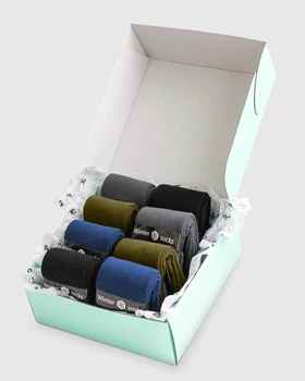 Носки зимние теплые махровые высокие бесшовные качественные черные ORGANIC cotton JILL ANTONY 39-41 men's арт. 40001_1
