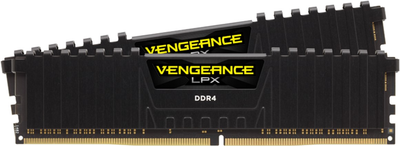 Оперативна пам'ять Corsair DDR4-3600 16384MB PC4-28800 (Kit of 2x8192) Vengeance LPX Black (CMK16GX4M2D3600C16)