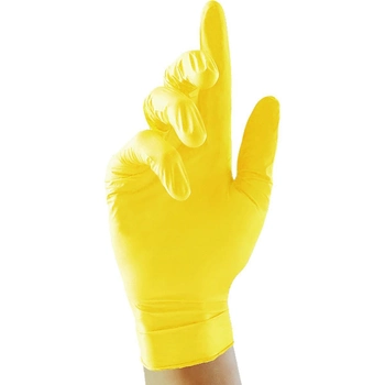 Перчатки нитриловые Medicom Advanced размер XS желтые 100 шт