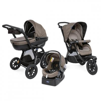 Коляска Chicco 3 в 1 Trio Active3 Top Коричневая (79270.34)
