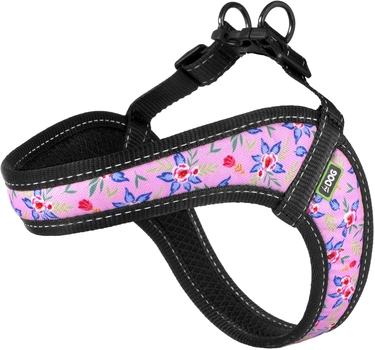 Шлея Hi Dog Comfort обхват грудної клітини 42-48 см M Flowers pink (2100102878014)