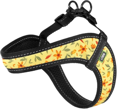 Шлея Hi Dog Comfort охват грудной клетки 42-48 см M Flowers yellow (2100102877017)