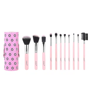 Набор для макияжа Sibel Cosmetic Brushes Pink Flamingo розовый 11 шт (5412058204890)