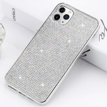 Силиконовый чехол с камнями для Apple iPhone 11 Pro Max