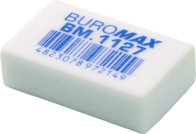 Набір гумок Buromax прямокутні 48 шт. Білий (BM.1127)