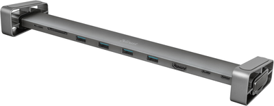 Хаб станція Trust Dalyx USB-C 10-в-1 алюмінієва багатопортова (23417)