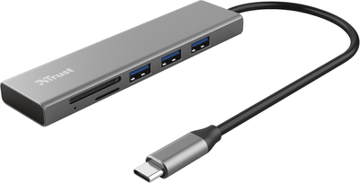 Швидкісний концентратор та кардрідер USB-C Halyx Trust Fast USB-C Hub&Card reader (24191)