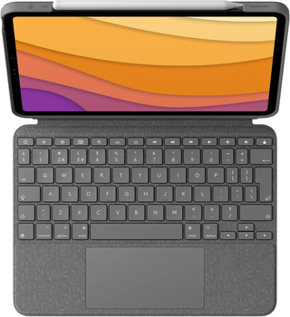 Обкладинка-клавіатура Logitech Combo Touch for Apple iPad Air 10.9" 4th 5th Gen Grey (920-010303)