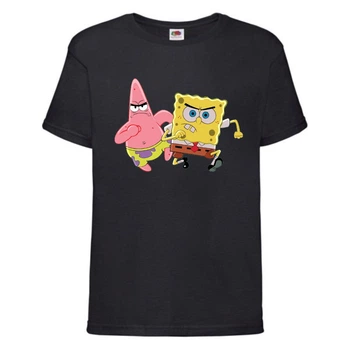 Футболка дитяча Спанч Боб 3 (Sponge Bob) чорна 140 см