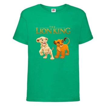 Футболка дитяча Король Лев (Lion King) зелена (LK-sіmba&nala-green) 140 см