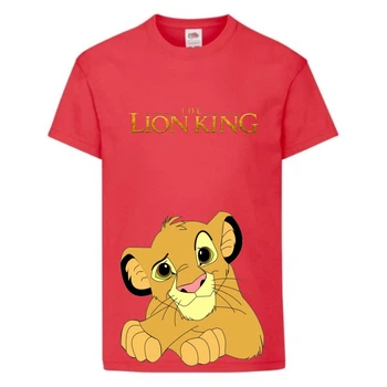 Футболка дитяча Король Лев (Lion King) червона (LK-simba-4-red) 128 см