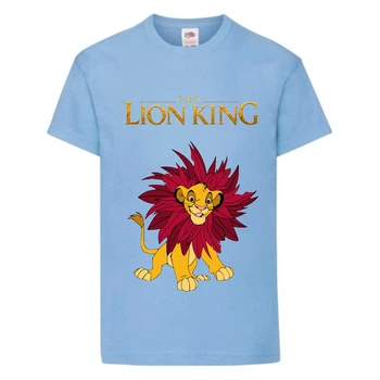 Футболка дитяча Король Лев (Lion King) світло-блакитна (LK-simba-3-blue) 116 см