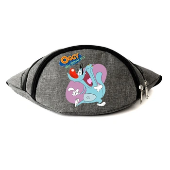 Сумка Бананка на пояс Огги и Тараканы (OB-Огги и Кукарачи-03) Cappuccino Toys серая