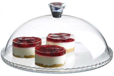 Блюдо Patisserie Pasabahce стекло Ø32 см прозрачное с крышкой-колпаком (675138)